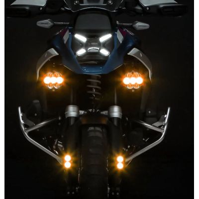 Täiendavad LED-tuled Denali DL2 Datadim Technology, oranž klaas