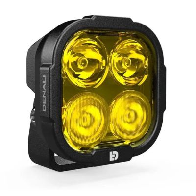 Dodatkowe światła LED Denali DL4 z technologią Datadim, żółte szkło