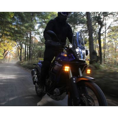 Luzes LED adicionais Denali DL4 Tecnologia Datadim, vidro laranja