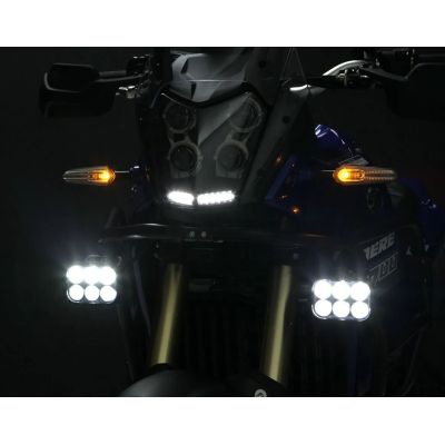 Papildus LED gaismas Denali DL6 Datadim tehnoloģija, baltā stikla