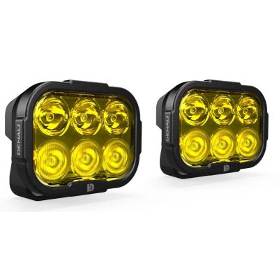 Pievienojamās LED gaismas Denali DL6 Datadim tehnoloģija, dzeltena stikls