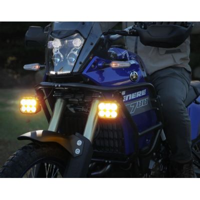 Denali DL6 Auxiliary LED Lights Datadim Technology, orange glass