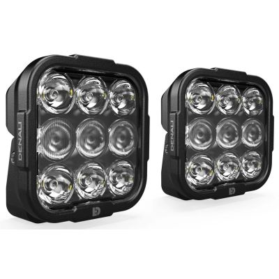 Πρόσθετοι προβολείς LED Denali DL9 με τεχνολογία Datadim, λευκό γυαλί