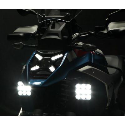 Luces LED adicionales Denali DL9 con tecnología Datadim, vidrio blanco