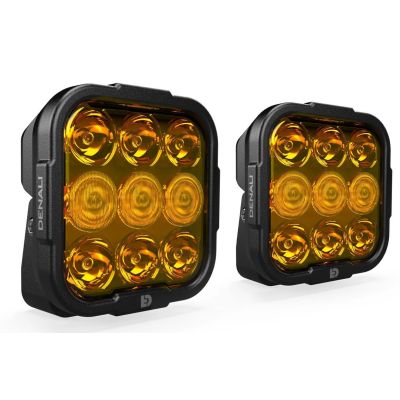 Lămpi LED suplimentare Denali DL9 cu tehnologie Datadim, sticlă portocalie
