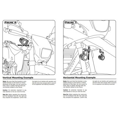 Uchwyty Denali do świateł dodatkowych pod śrubę M5, M6, M8