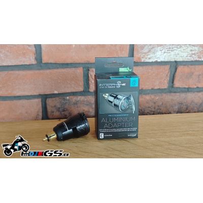 Įkrovimo adapteris Interphone iš 12V į 2x USB (A+A) į mini lizdą (2x 2100 mA)