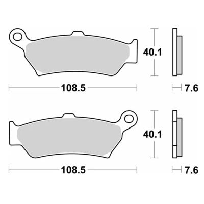Bageste bremseklodser SBS til BMW R1300GS Adventure 2024+, R1300GS 2023+