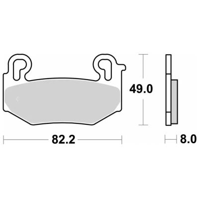 Pastilhas de freio dianteiras SBS para BMW R1300GS Adventure 2024+, R1300GS 2023+