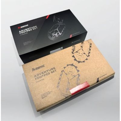 Akrapovič titanium foot pegs for R1300GS/A 23+, R1250GS/A 18-24, R1200GS/A LC 13-18, R1200GS/A 04-13, R1150GS/A, R1100GS, R12G/S