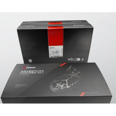 Piedini in titan Akrapovič per R1300GS/A 23+, R1250GS/A 18-24, R1200GS/A LC 13-18, R1200GS/A 04-13, R1150GS/A, R1100GS, R12G/S