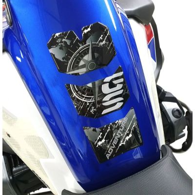 Tankpad z motywami GS na zbiornik do R1250GS/A 2018-2024, R1200GS/A LC 2013-2018, R1200GS/A 2004-2023, czarno-szary