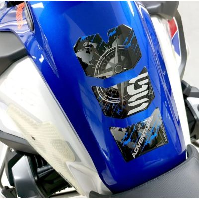 Tanka palikums ar GS motīvu R1250GS/A 2018-2024, R1200GS/A LC 2013-2018, R1200GS/A 2004-2023, melni-zils