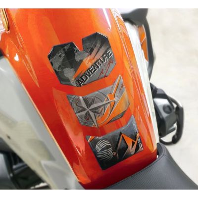 Pad de réservoir avec motif GS pour R1250GS/A 2018-2024, R1200GS/A LC 2013-2018, R1200GS/A 2004-2023, noir-rouge