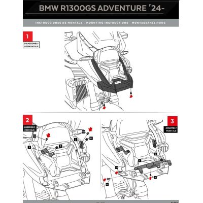 Copertura del faro anteriore WRS per BMW R1300GS Adventure 2024+