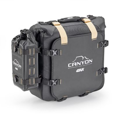 Conjunto de bolsas laterais Givi Canyon GRT720B - 2x 25L, pretas