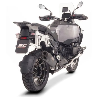 Escape SC-Project Adventure-R Matt Black para R1300GS/A 2023+, negro