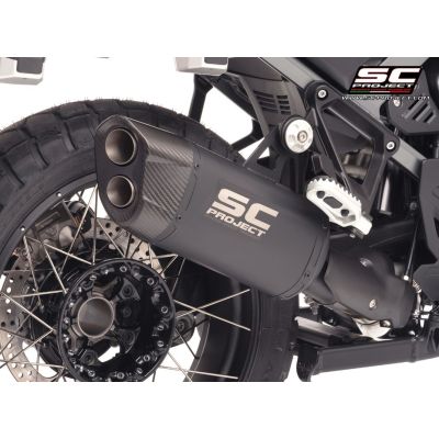 SC-Project Adventure-R Uitlaat Matt Black voor R1300GS/A 2023+, zwart