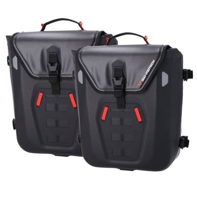 Set Seitentaschen SW-Motech Sysbag WP M 2x 17-23L + Halterungen für R12 G/S 2025+, schwarz