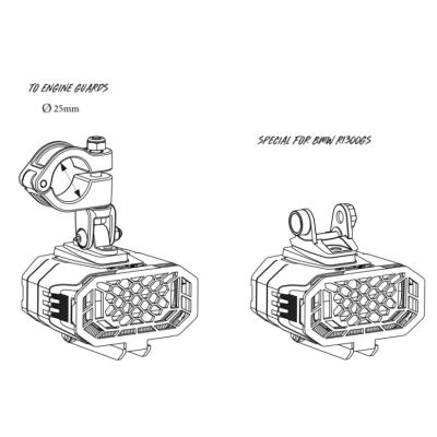 Luces LED adicionales Puig Mini Beam 3.0 con kit de montaje (homologadas)