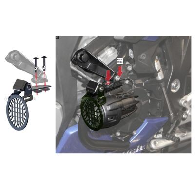 Wunderlich flip covers for original BMW Nano additional LED lights