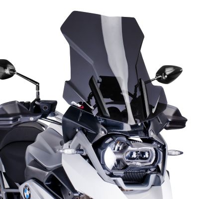 Plexi cestovní vysoké 51cm Puig pro BMW R1250GS/A, R1200GS/A LC 2013-2018, tmavě kouřové