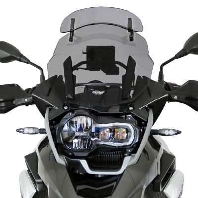 Plexi MRA Vario Touring 45cm se spojlerem pro BMW R1250GS/A, R1200GS/A LC 2013-2018, lehce kouřové