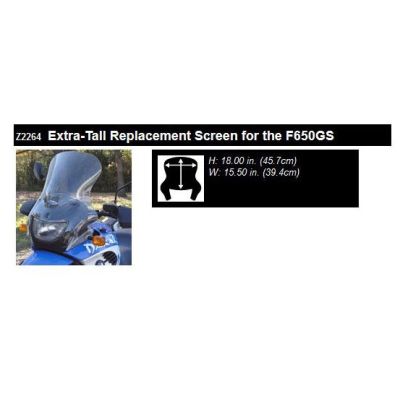 Plexi Ztechnik čiré cestovní vysoké pro F650GS/Dakar 2000-2003