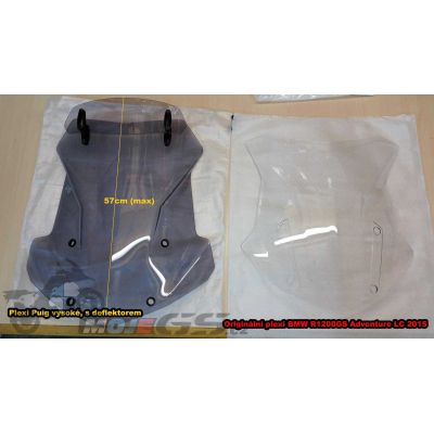 Plexi cestovní vysoké 51cm Puig pro BMW R1250GS/A, R1200GS/A LC 2013-2018, černé