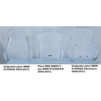 Plexi WRS 42cm, čiré, pro R1200GS/A 2004-2012