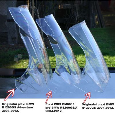 Plexi WRS 42cm, čiré, pro R1200GS/A 2004-2012