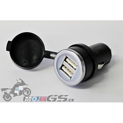 Adapter 12V 2xUSB do velké autozásuvky