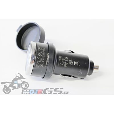 Adapter 12V 2xUSB do velké autozásuvky