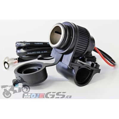 Zásuvka 12V na řidítka, vodotěsná