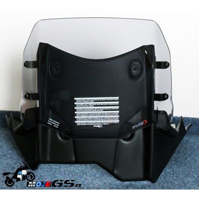 Nastavitelné plexi Puig 38-53cm BMW F800GS Adventure, lehce kouřové