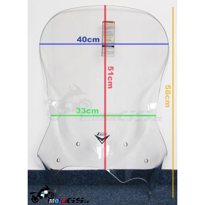 Plexi Ztechnik V-Stream 51cm pro BMW F800GS, F650GS 2008-2012, čiré