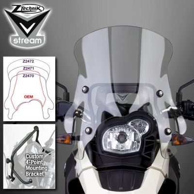 Plexi Ztechnik 35cm, kouřové pro BMW G650GS