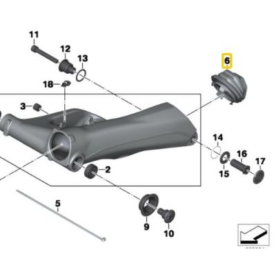 Zadní manžeta kardanu R1200GS/A LC 2013+