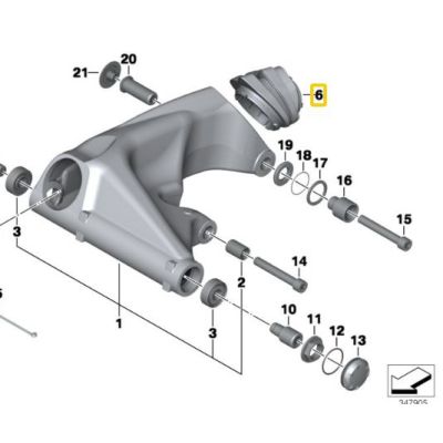 Zadní manžeta kardanu R1200GS/A 2004-2012