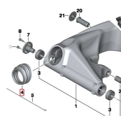 Přední manžeta kardanu R1200GS/A 2004-2012
