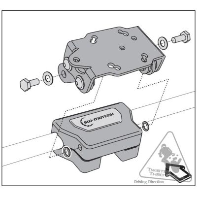 Držák GPS na hrazdu R1200GS Adventure 2006-2013