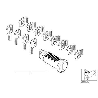 Zámek do BMW kufrů R1150GS/A, R1100GS, F650GS/Dakar, G650GS