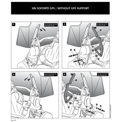Antivibrační výztuha plexi Puig pro BMW R1250GS/A 2018+, R1200GS/A LC 2013-2018