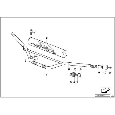 Kryt hrazdy řidítek BMW R1200GS Adventure 2006-2013