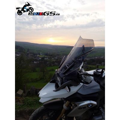 Plexi cestovní vysoké 51cm Puig pro BMW R1250GS/A, R1200GS/A LC 2013-2018, lehce kouřové