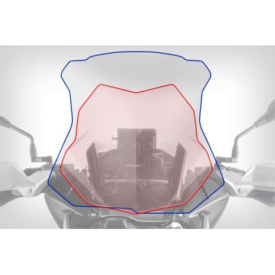 Plexi Wunderlich ERGO Marathon II, 53cm pro BMW R1250GS/A, R1200GS/A LC 2013-2018, čiré