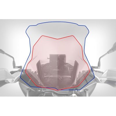 Plexi Wunderlich ERGO Marathon II, 53cm pro BMW R1250GS/A, R1200GS/A LC 2013-2018, kouřové