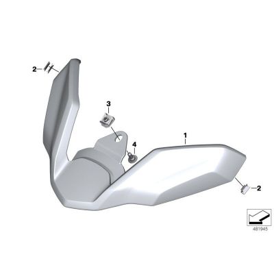 Prodloužení zobáku pro BMW R1250GS, R1200GS LC 2017-2018