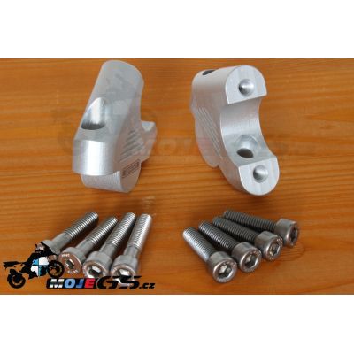 Zvýšení řidítek GSemotion, 38mm nahoru, 27mm dozadu pro R1250GS/A, R1200GS/A LC 2013-2018