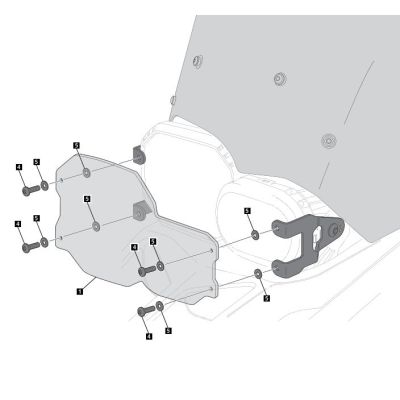 Kryt předního světla Puig pro F800GS/A, F700GS, F650GS Twin 2008+